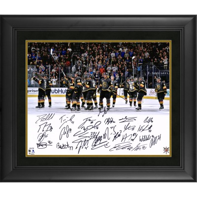 Vegas Golden Knights Fanatics Authentic 2018 Western Conference Champions Framed Autographed 16 x 20 Stick Salute Photograph with 26 Signatures