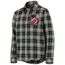Рубашка New Jersey Devils Youth Sideline Plaid - Black/Gray