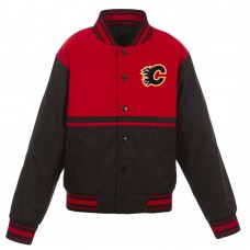 Куртка Calgary Flames JH Design Youth Poly-Twill - Black