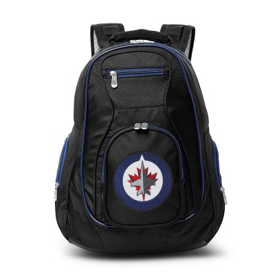 Winnipeg Jets MOJO Black Trim Color Laptop Backpack