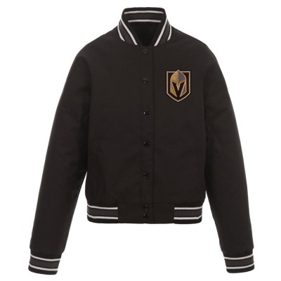 Куртка Vegas Golden Knights JH Design Womens Poly-Twill Front-Hit - Black