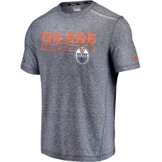 Футболка Edmonton Oilers Authentic Pro Clutch - Heathered Royal
