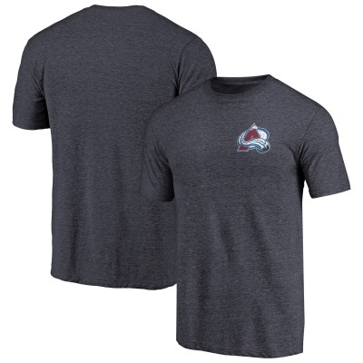 Футболка Colorado Avalanche Primary Logo Left Chest Distressed Tri-Blend - Navy