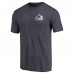 Футболка Colorado Avalanche Primary Logo Left Chest Distressed Tri-Blend - Navy