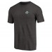 Dallas Stars Black Primary Logo Left Chest Distressed Tri-Blend T-Shirt