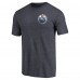 Футболка Edmonton Oilers Primary Logo Left Chest Distressed Tri-Blend - Navy