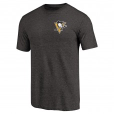 Футболка Pittsburgh Penguins Black Primary Logo Left Chest Distressed Tri-Blend Футболка Pittsburgh Penguins Black Primary Logo Left Chest Distressed Tri-Blend