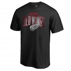 Detroit Red Wings Arch Smoke T-Shirt - Black