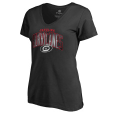 Женская Футболка Carolina Hurricanes Black Arch Smoke V-Neck