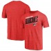 Carolina Hurricanes Red Slant Strike Tri-Blend T-Shirt
