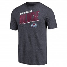 Футболка Colorado Avalanche Slant Strike Tri-Blend - Navy