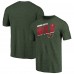 Футболка Minnesota Wild Green Slant Strike Tri-Blend