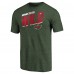 Футболка Minnesota Wild Green Slant Strike Tri-Blend
