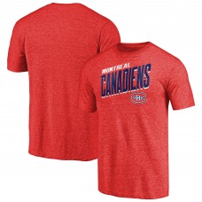 Футболка Montreal Canadiens Slant Strike Tri-Blend - Red