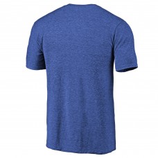 St. Louis Blues Blue Slant Strike Tri-Blend T-Shirt