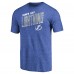 Футболка Tampa Bay Lightning Slant Strike Tri-Blend - Blue