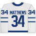 Джерси с автографом Auston Matthews Toronto Maple Leafs Fanatics Authentic White Fanatics Breakaway