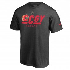 Calgary Flames Authentic Pro Tricode T-Shirt - Gray
