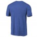 Vancouver Canucks Heathered Blue Primary Logo Left Chest Distressed Tri-Blend T-Shirt
