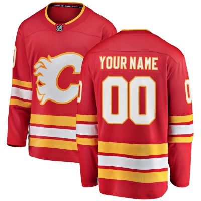 Именная игровая джерси Calgary Flames Home Breakaway - Red