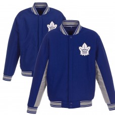Куртка Toronto Maple Leafs JH Design Wool Poly-Twill Accent - Royal/Gray