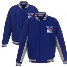 Куртка New York Rangers JH Design Wool Poly-Twill Accent - Royal/Gray