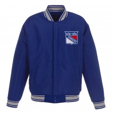 Куртка New York Rangers JH Design Wool Poly-Twill Accent - Royal/Gray