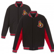 Куртка Ottawa Senators JH Design Wool Poly-Twill Accent - Black/Red