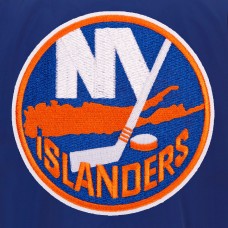 New York Islanders JH Design Lightweight Nylon Bomber Jacket - Royal