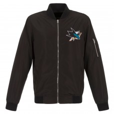Куртка San Jose Sharks JH Design Lightweight Nylon - Black