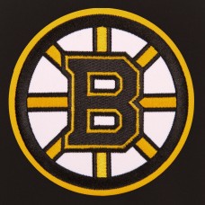 Двусторонняя куртка Boston Bruins JH Design Reversible Fleece Faux Leather Sleeves - Black/White