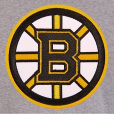 Куртка на кнопках Boston Bruins JH Design Embroidered Reversible Fleece - Gray/Black Куртка на кнопках Boston Bruins JH Design Embroidered Reversible Fleece - Gray/Black