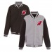 Куртка New Jersey Devils JH Design Embroidered Reversible Fleece- Gray/Black