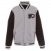 Куртка Philadelphia Flyers JH Design Embroidered Reversible Fleece- Gray/Black