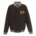 Куртка на кнопках Chicago Blackhawks JH Design Embroidered Reversible Fleece - Gray/Black