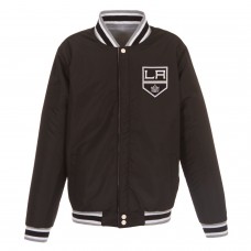 Куртка Los Angeles Kings JH Design Embroidered Reversible Fleece- Gray/Black