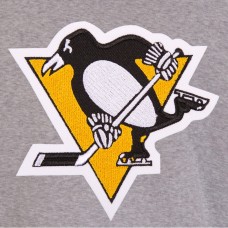 Pittsburgh Penguins JH Design Gray/Black Embroidered Reversible Full Snap Fleece Jacket