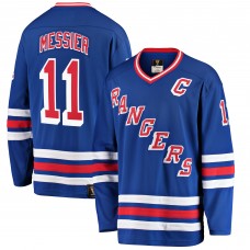 Mark Messier New York Rangers Premier Breakaway Retired Player Jersey - Blue