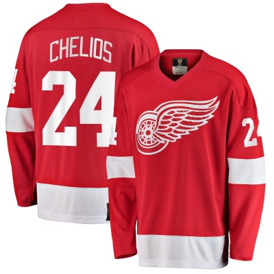 Игровая джерси Detroit Red Wings Chris Chelios Fanatics Red Premier Breakaway Retired Player
