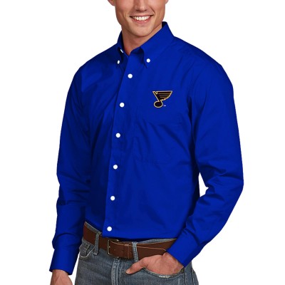 Рубашка St. Louis Blues Antigua Dynasty Woven Button-Down - Royal