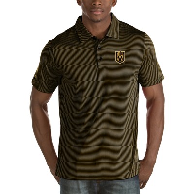 Поло Vegas Golden Knights Antigua Quest Desert Dry - Black/Gold