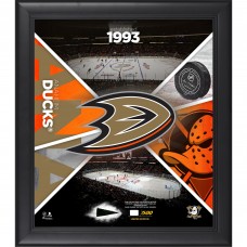 Anaheim Ducks Fanatics Authentic Framed 15 x 17 Team Impact Collage with a Piece of Game-Used Puck - Limited Edition of 500