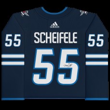 Игровая джерси Autographed Winnipeg Jets Mark Scheifele Fanatics Authentic Navy Adidas Authentic