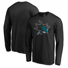 Футболка с длинным рукавом San Jose Sharks Black Team Alternate