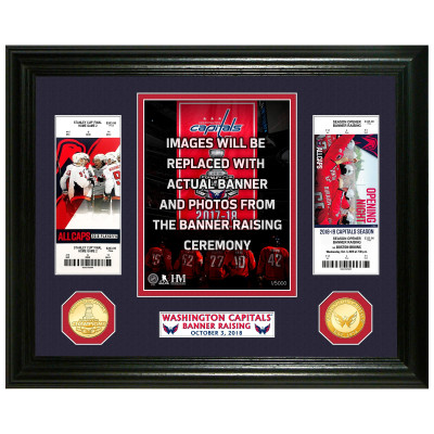 Washington Capitals Highland Mint 2018 Stanley Cup Champions Banner Raising 13 x 16 Bronze Photo Mint