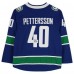 Autographed Vancouver Canucks Elias Pettersson Fanatics Authentic Blue Fanatics Breakaway Jersey