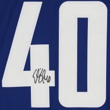 Autographed Vancouver Canucks Elias Pettersson Fanatics Authentic Blue Fanatics Breakaway Jersey
