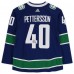Autographed Vancouver Canucks Elias Pettersson Fanatics Blue Adidas Authentic Jersey