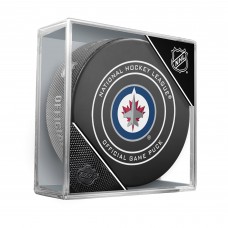 Winnipeg Jets Unsigned InGlasCo Official Game Puck