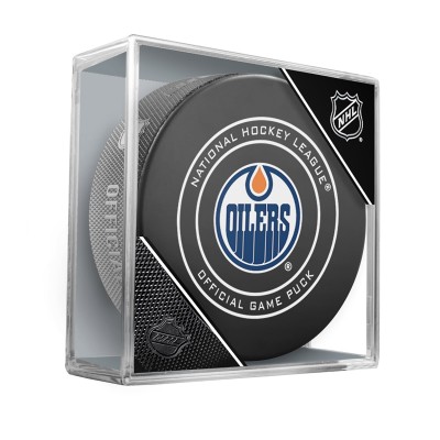 Шайба Edmonton Oilers Unsigned InGlasCo Official Game